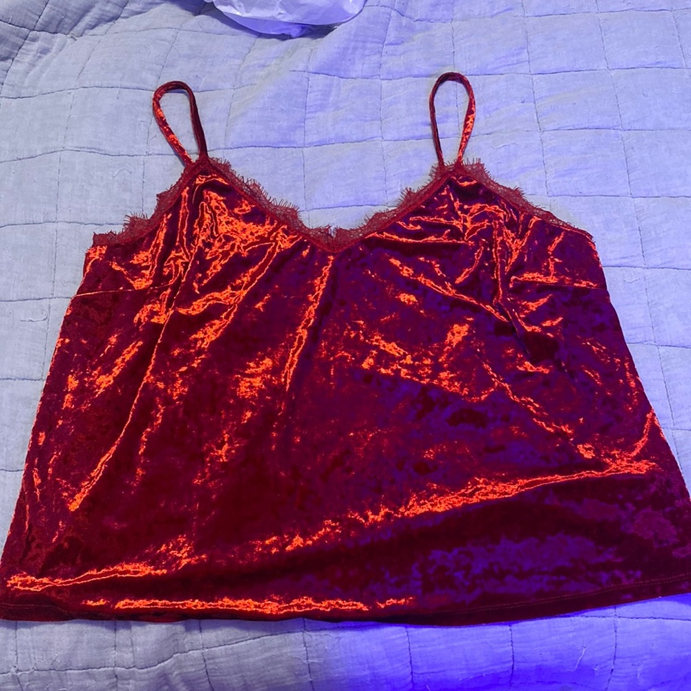 Dark red sexy top